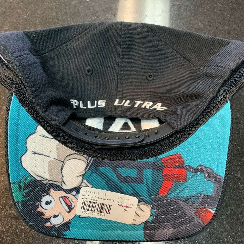 MY HERO ACADEMIA PLUS EXTRA BIOWORLD MENS SNAPBACK HAT BLACK WHITE NEW osfa