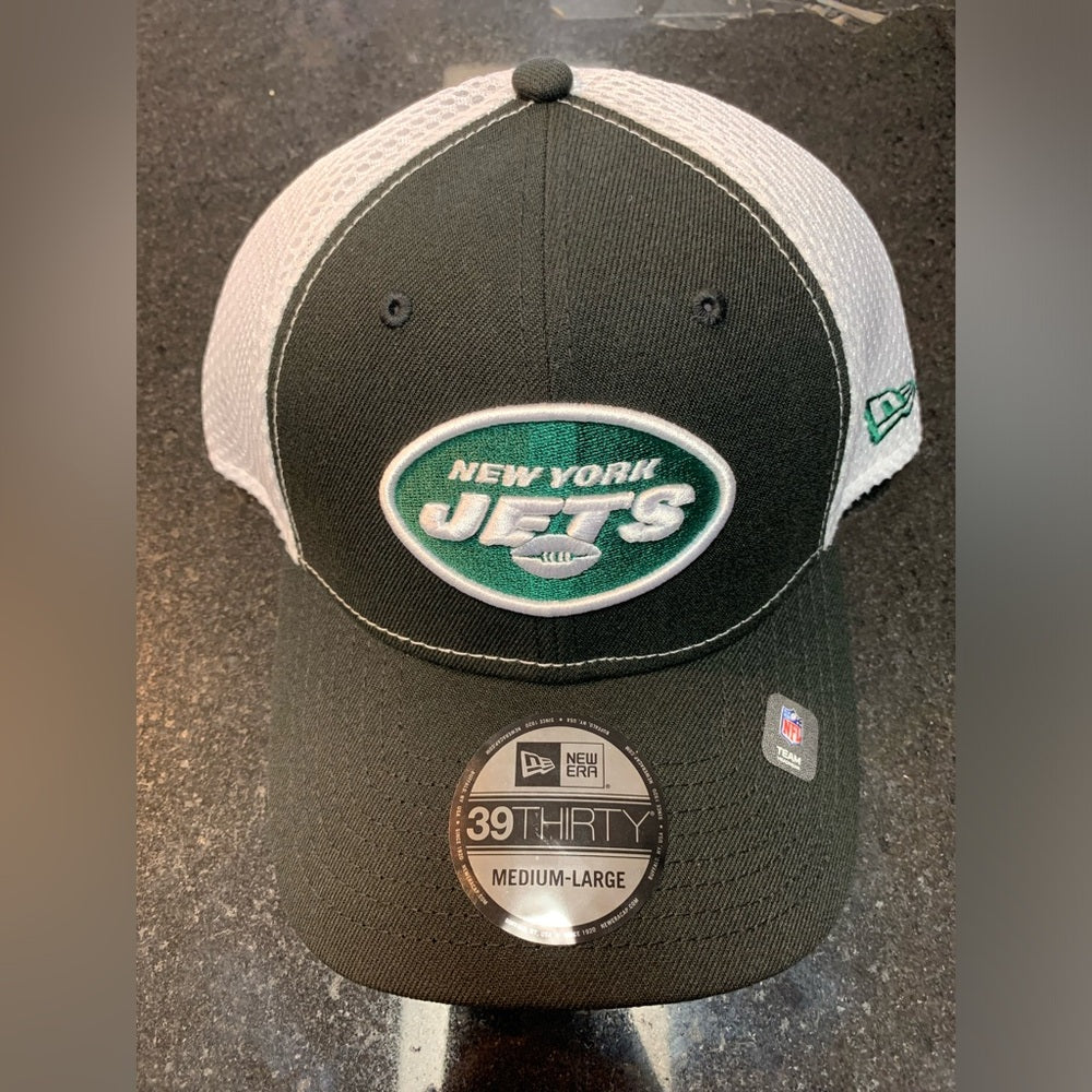 New Era Green and White New York Jets Cap