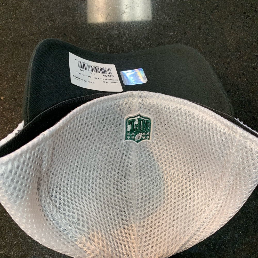 New Era Green and White New York Jets Cap