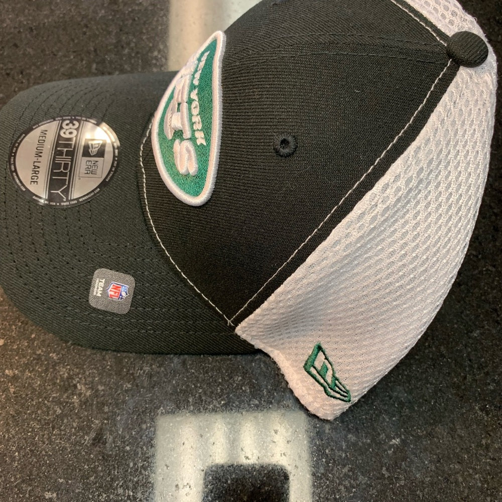 New Era Green and White New York Jets Cap