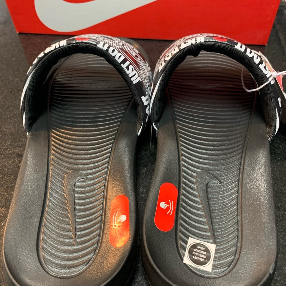 Nike Black Slide Sandals just do it Sz 12