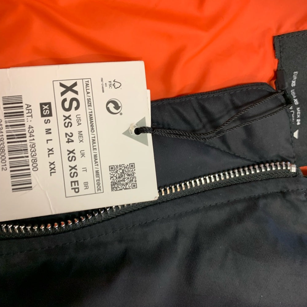 Zara women’s  Black Bomber Jacket