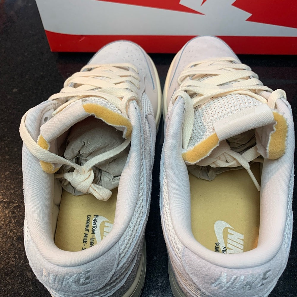 Sz 10 NWB Nike Dunk Low in Phantom, Light Bone, Sail, & Coconut Milk
NIKE