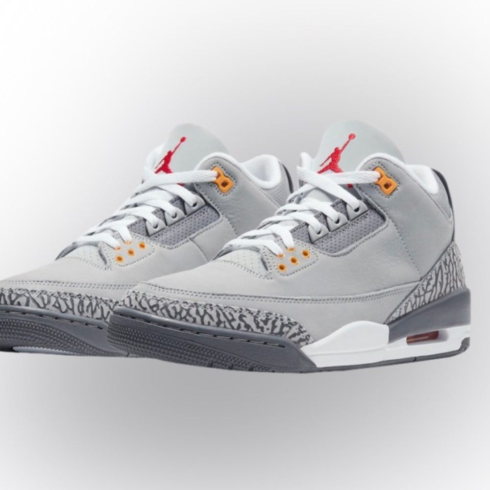 Jordan Retro 3s Sz 7 Kids' Gray Sneakers