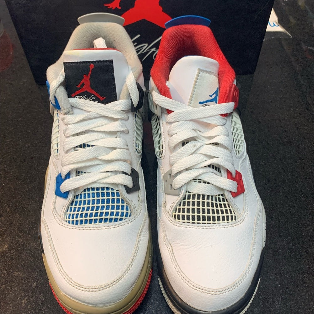 NIKE AIR JORDAN 4 RETRO OG SE WHAT THE CI1184 146 SZ 7Y AUTHENTIC VINTAGE RARE