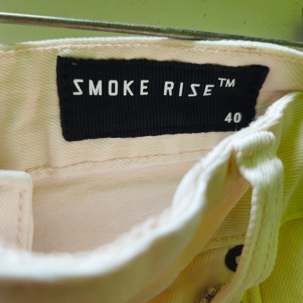 Men's Distressed Cream Shorts