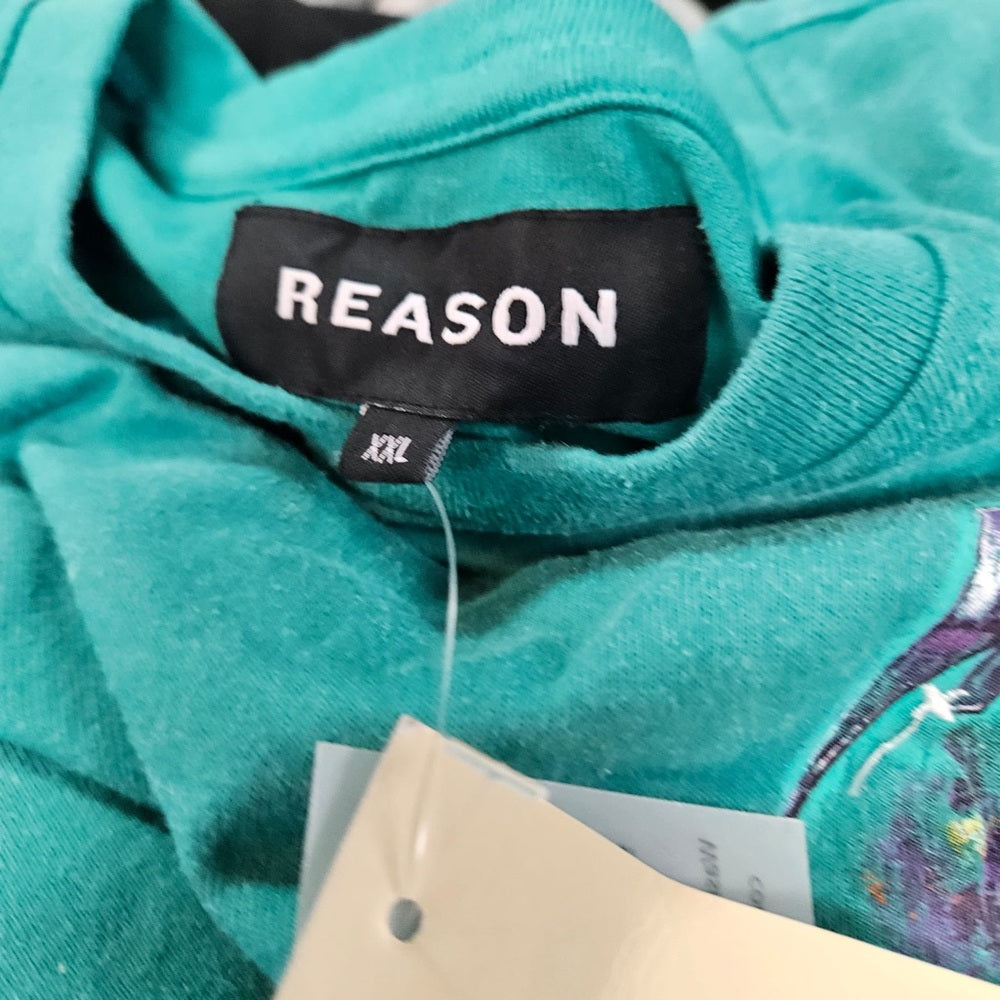 Reason Men's Ill Intentions Wash Tee - Teal sz various