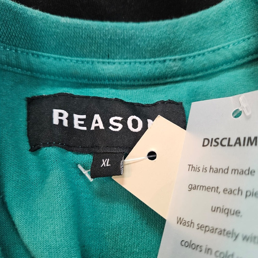 Reason Men's Ill Intentions Wash Tee - Teal sz various