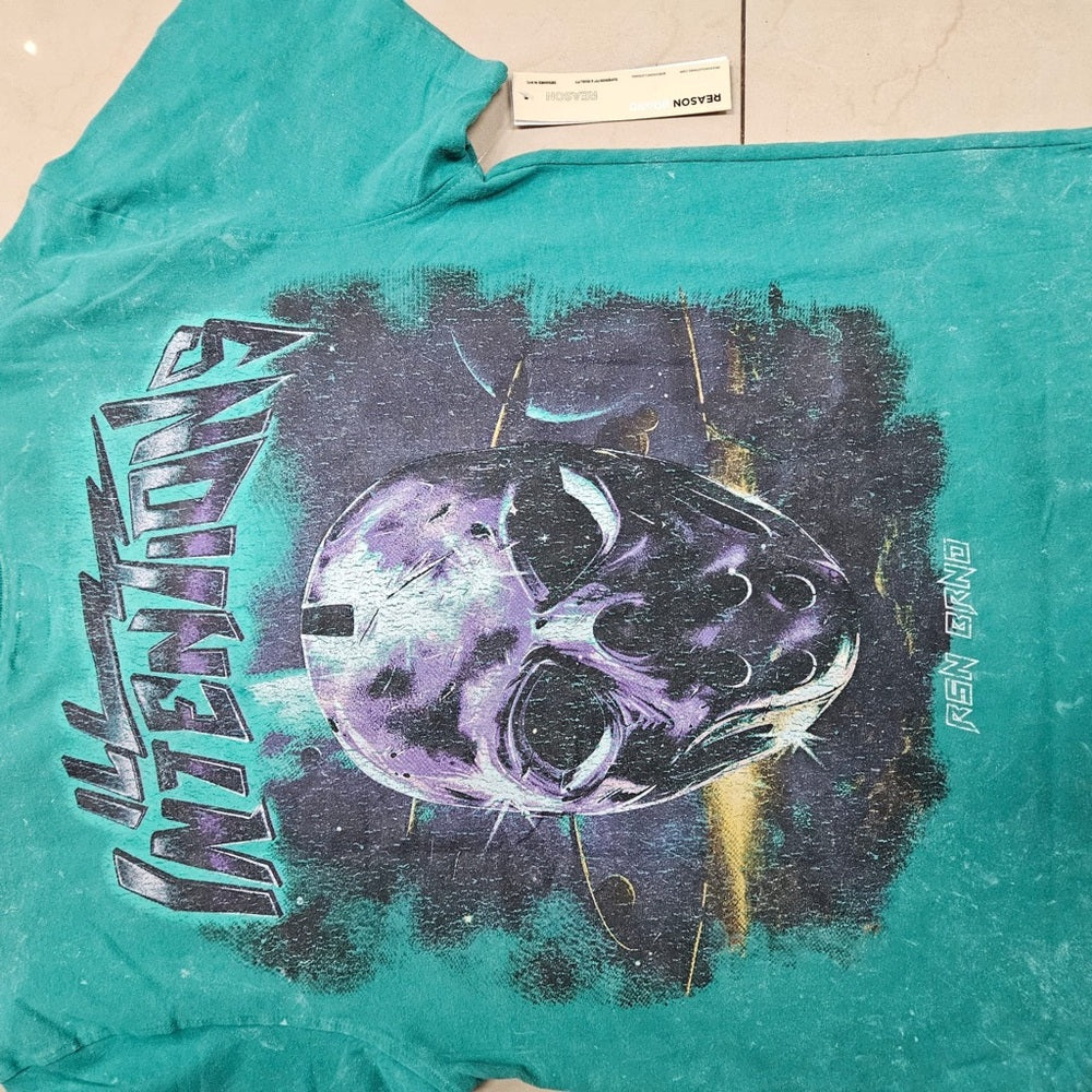 Reason Men's Ill Intentions Wash Tee - Teal sz various