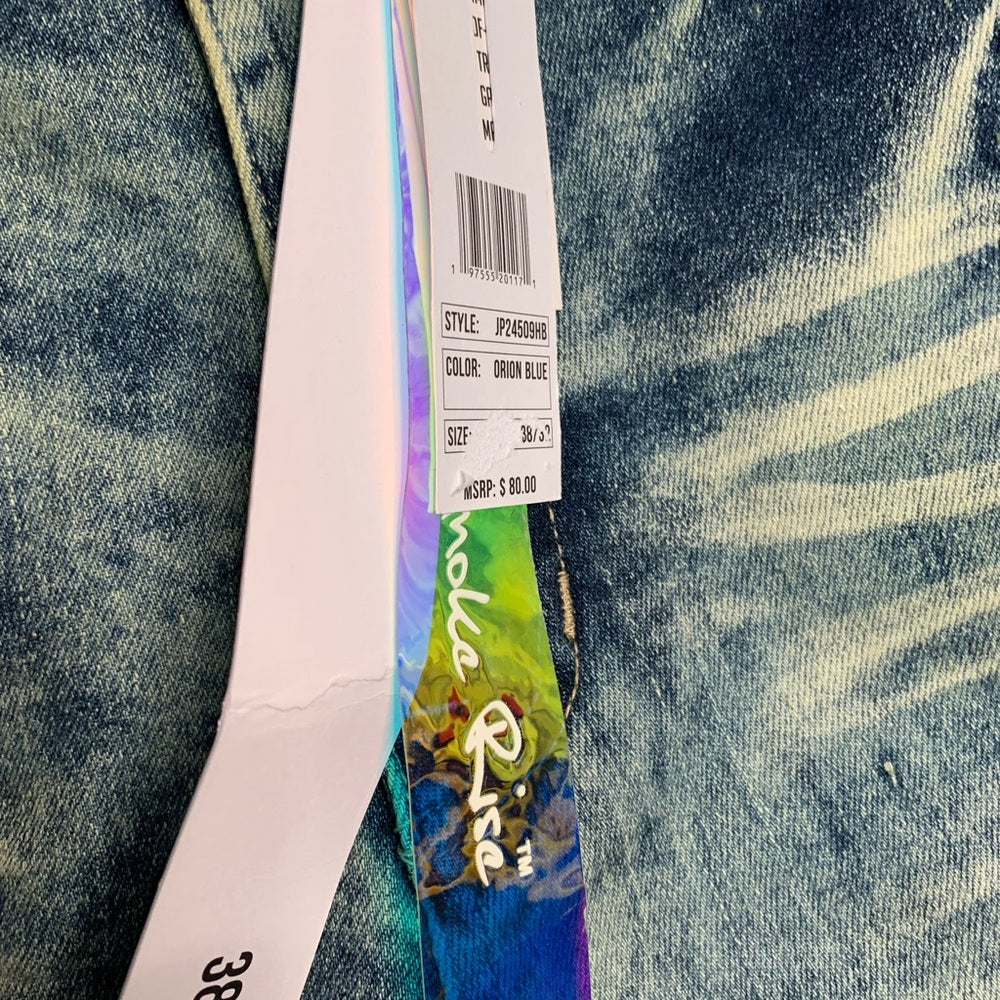 Men's Distressed Blue Jeans Sz 38 NWT