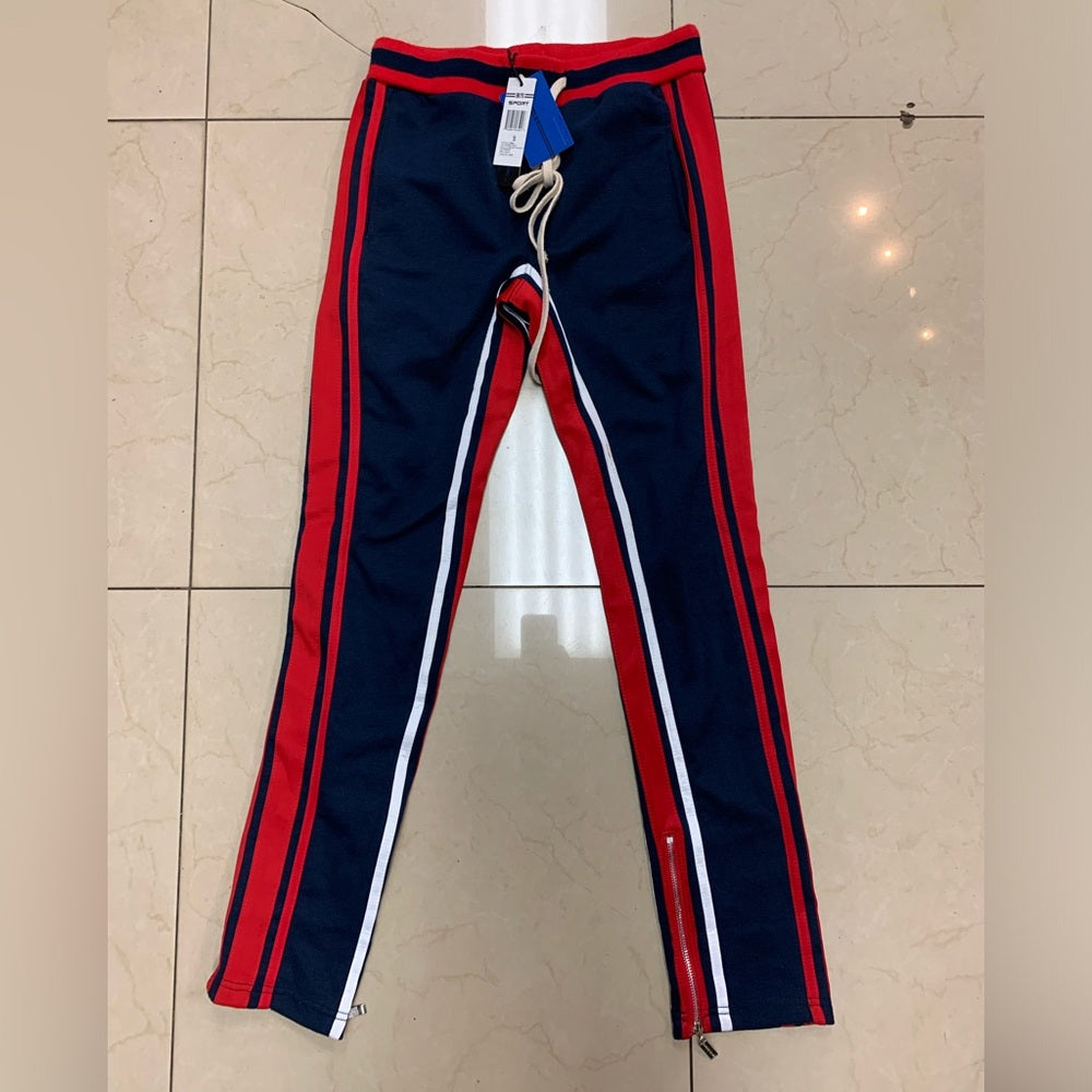 Fear of god  Red and Blue Track Pants Sz small