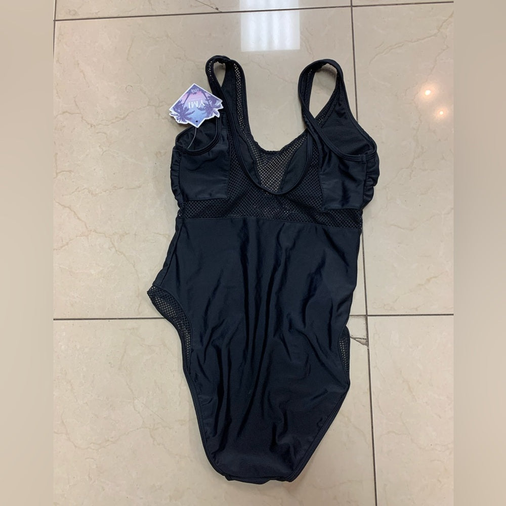 Black Intimate Top one piece bathing suit Sz med