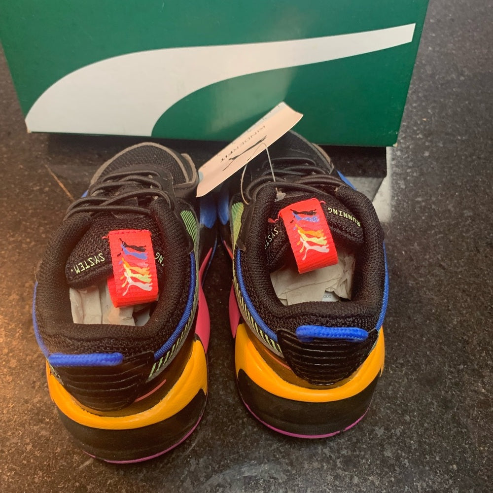 Sz 4c PUMA Leather Upper Lace Up Unisex Kids' Shoes