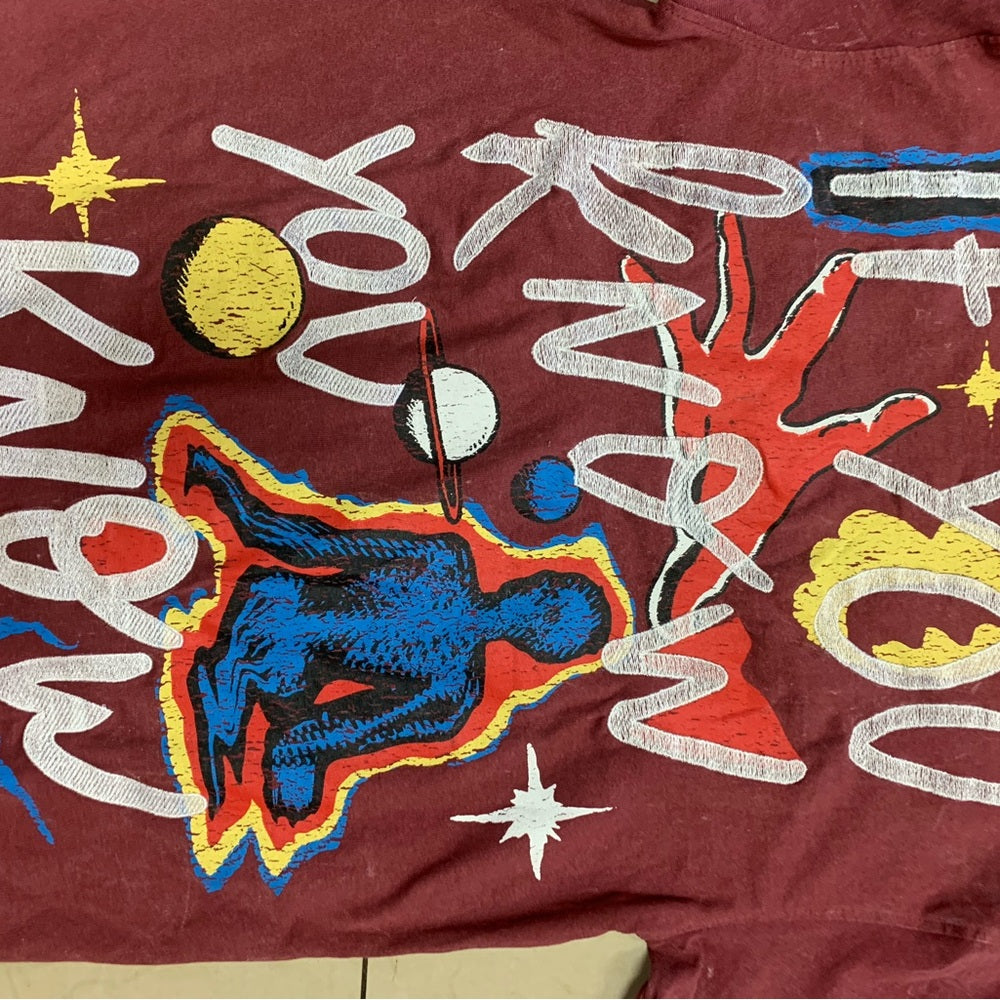 Reason Men's Burgundy Graphic T-Shirt Sz various