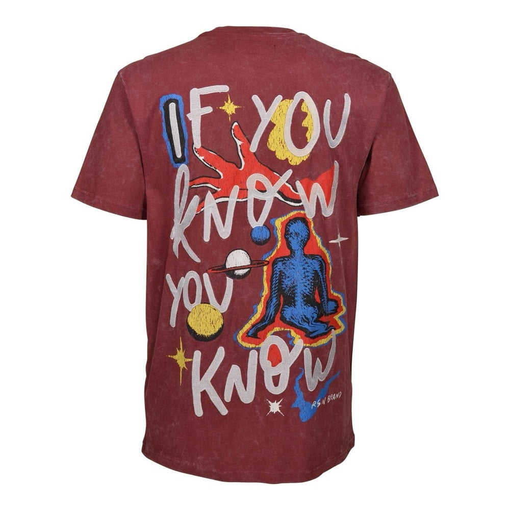 Reason Men's Burgundy Graphic T-Shirt Sz various
