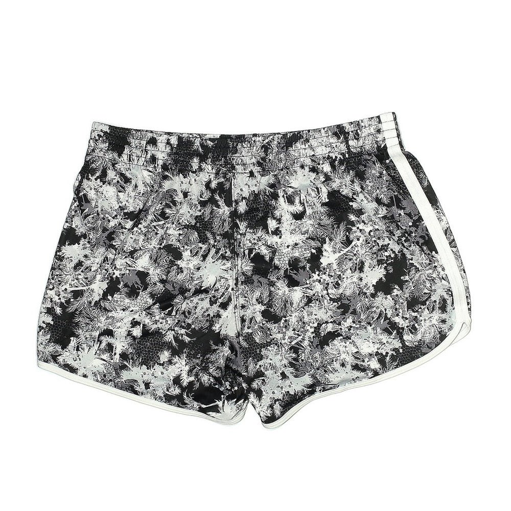 Women's Black and White Patterned Shorts