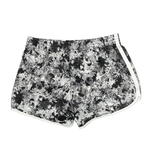 Women's Black and White Patterned Shorts