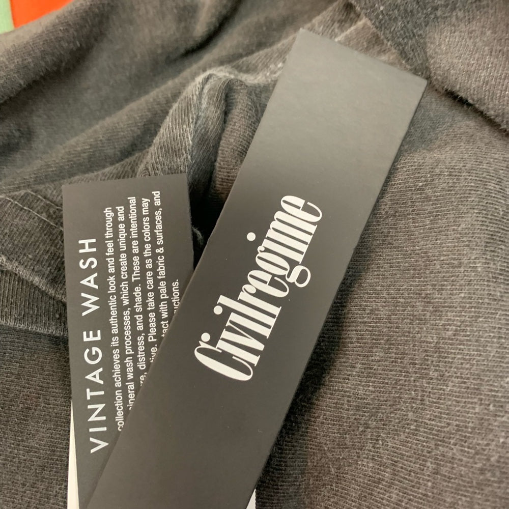 Black Graphic T-Shirt with Horror Print Sz 2xl