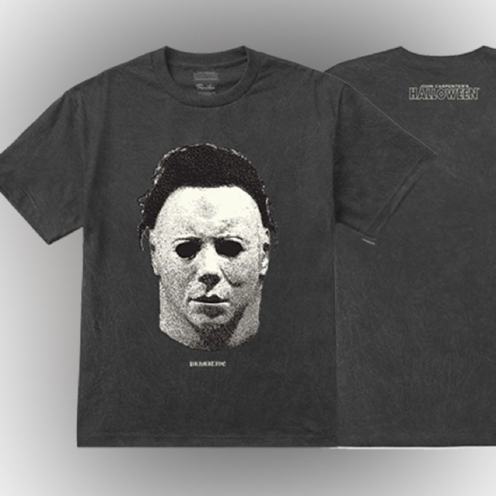 Black Graphic T-Shirt with Horror Print Sz 2xl