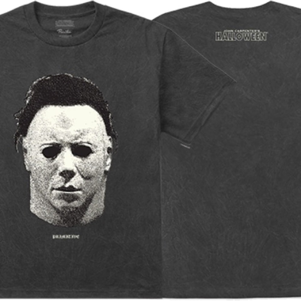 Black Graphic T-Shirt with Horror Print Sz 2xl