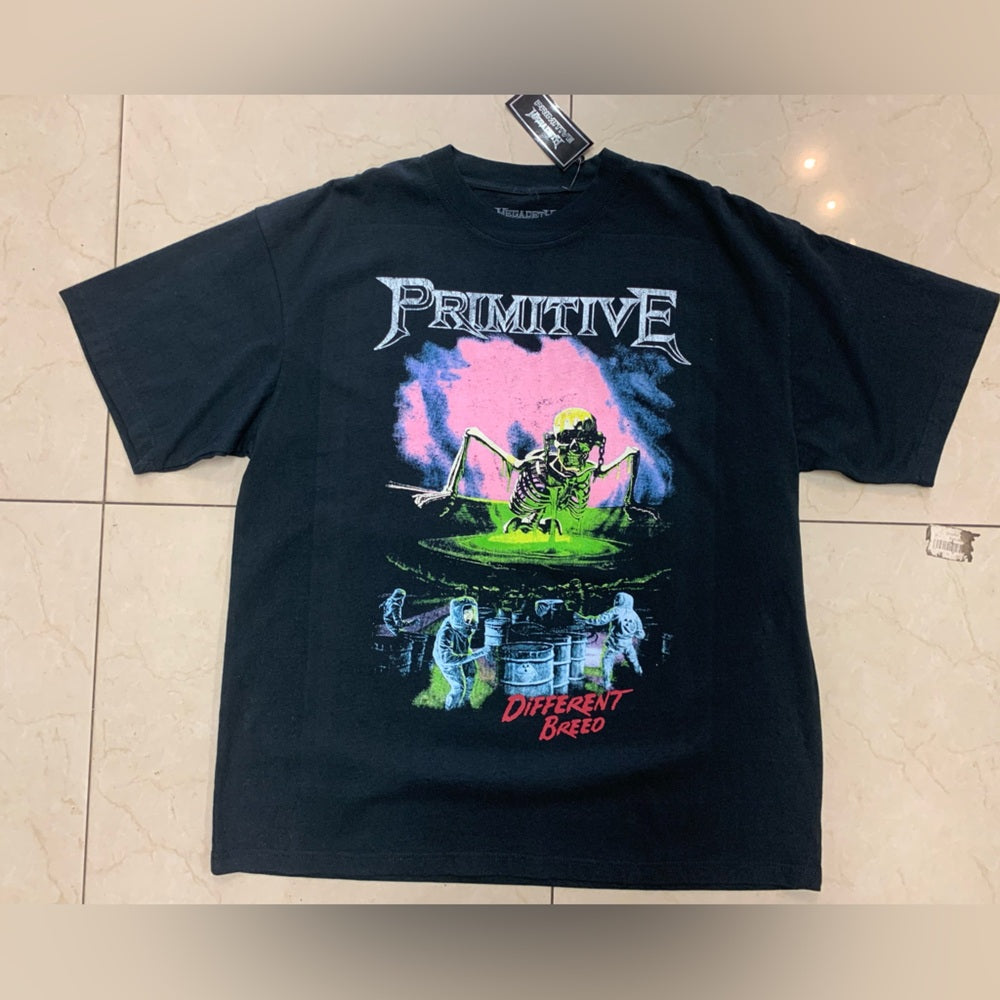 Primitive Black Graphic T-Shirt Sz various