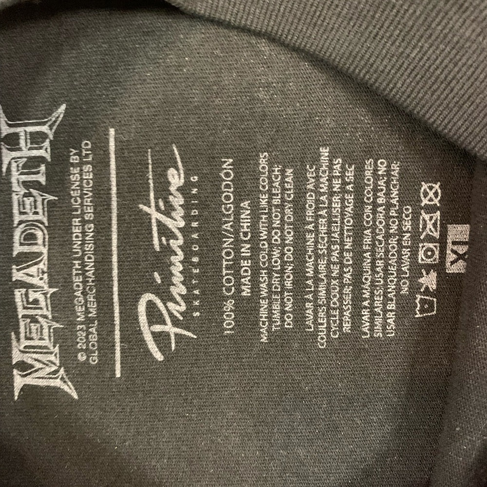 Primitive Black Graphic T-Shirt Sz various