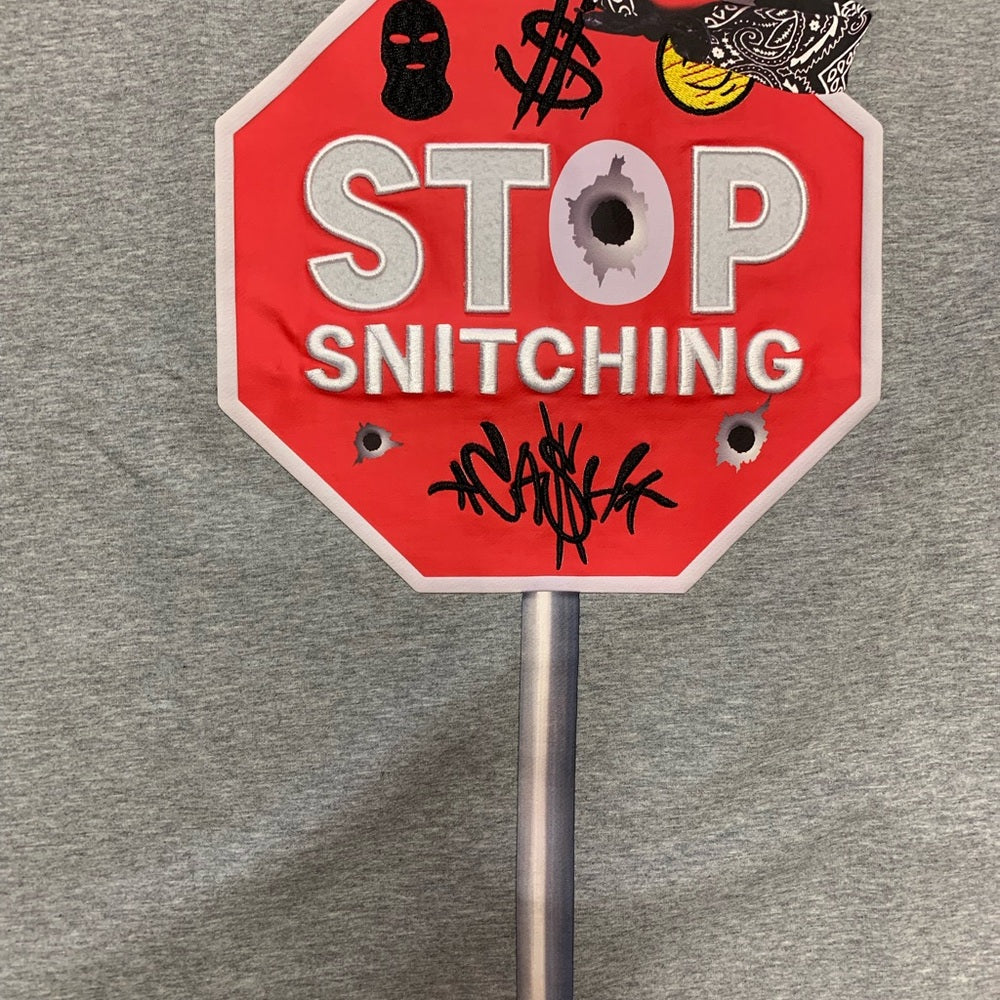 Streetz Iz Watchin Men's Stop Snitchin' Tee Sz various