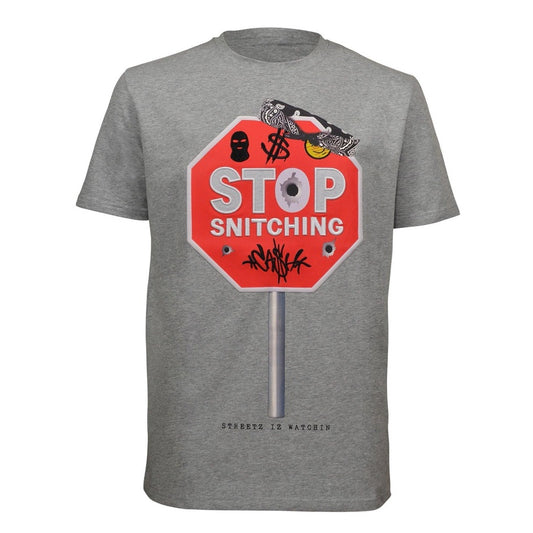 Streetz Iz Watchin Men's Stop Snitchin' Tee Sz various
