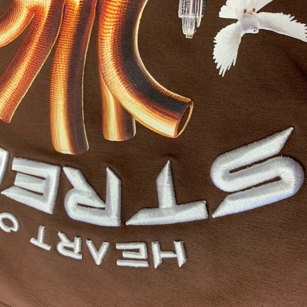 Streetz Iz Watchin Men's Heart Of Streets Tee - Brown