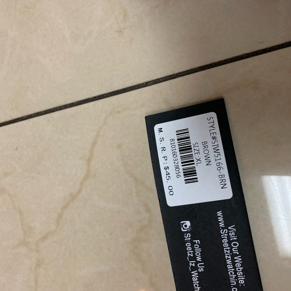 Streetz Iz Watchin Men's Heart Of Streets Tee - Brown