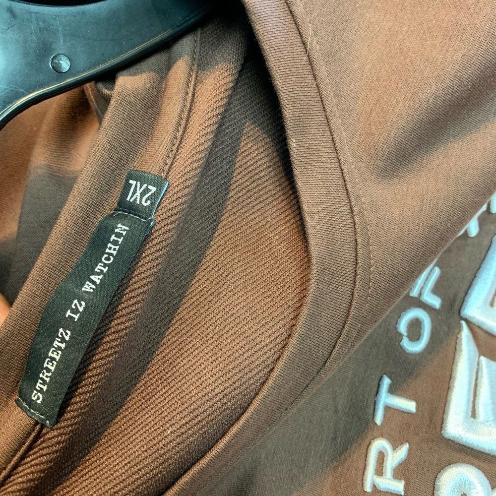 Streetz Iz Watchin Men's Heart Of Streets Tee - Brown