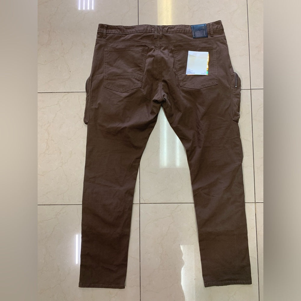 Smoke Rise Men's Slim Fit Cargo Twill Pants - Bison