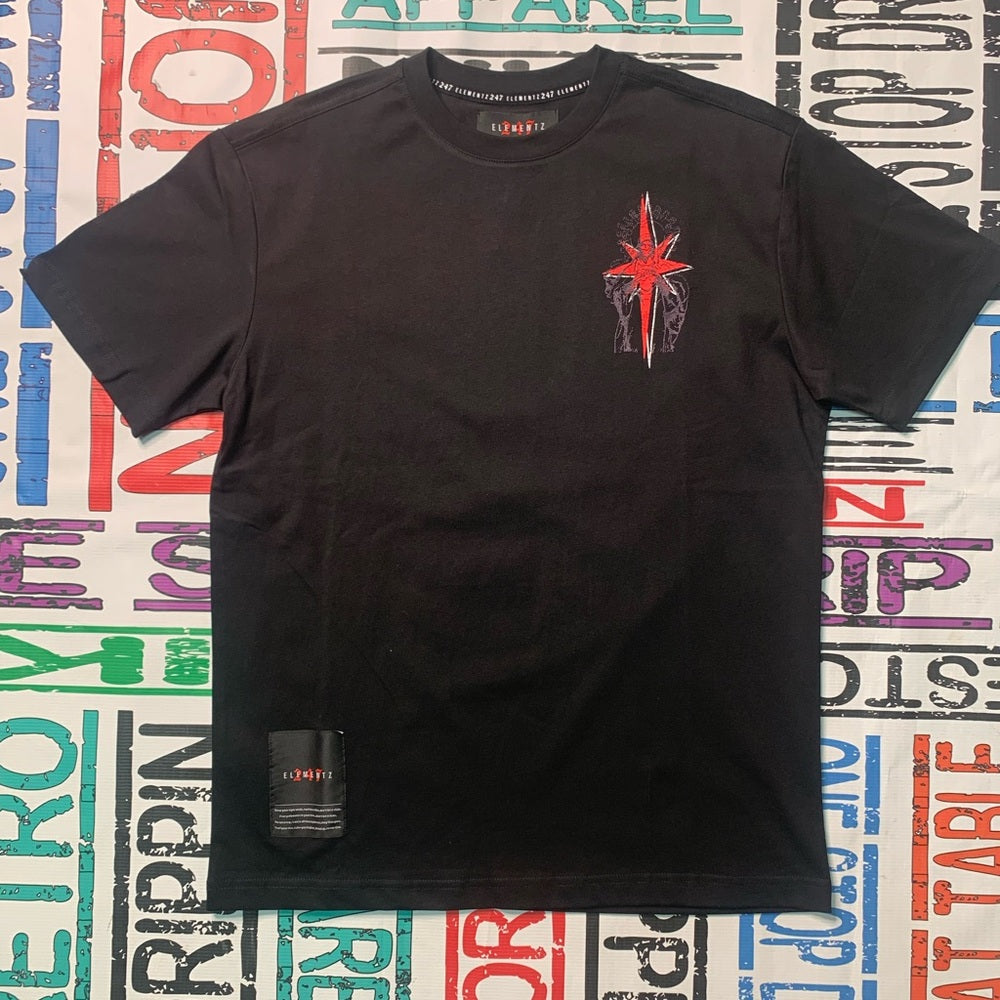 Graphic T-Shirt - Black hood politics Sz various