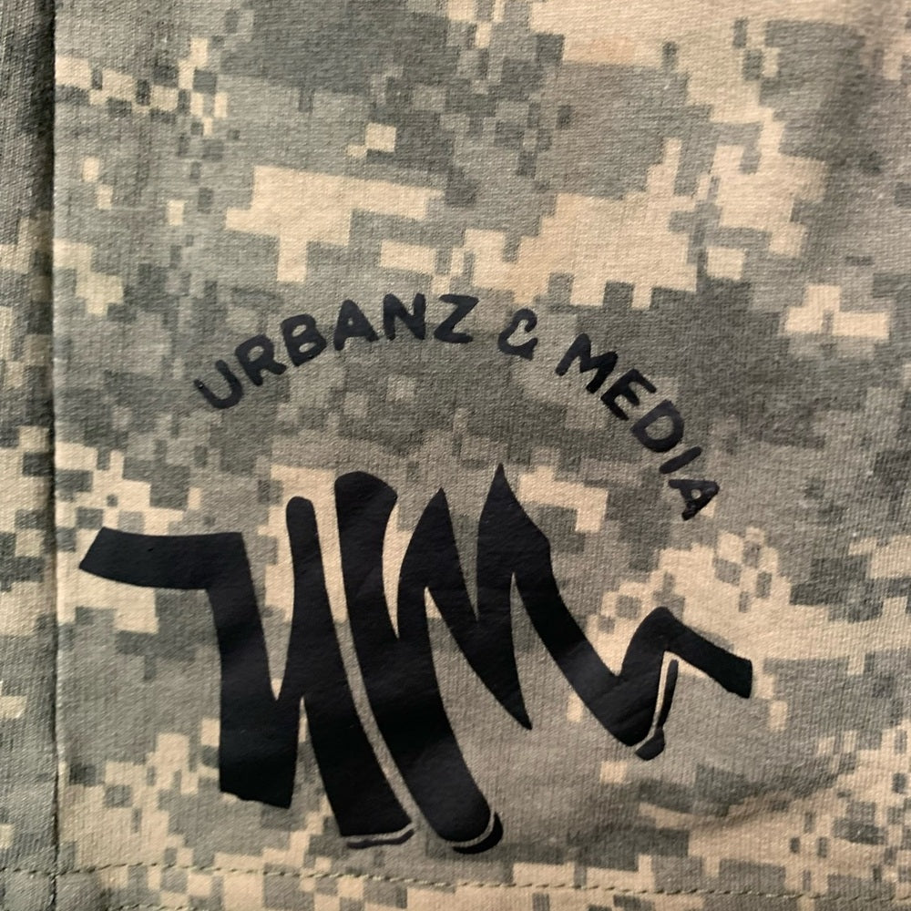 U.S. Army Black and White Shorts