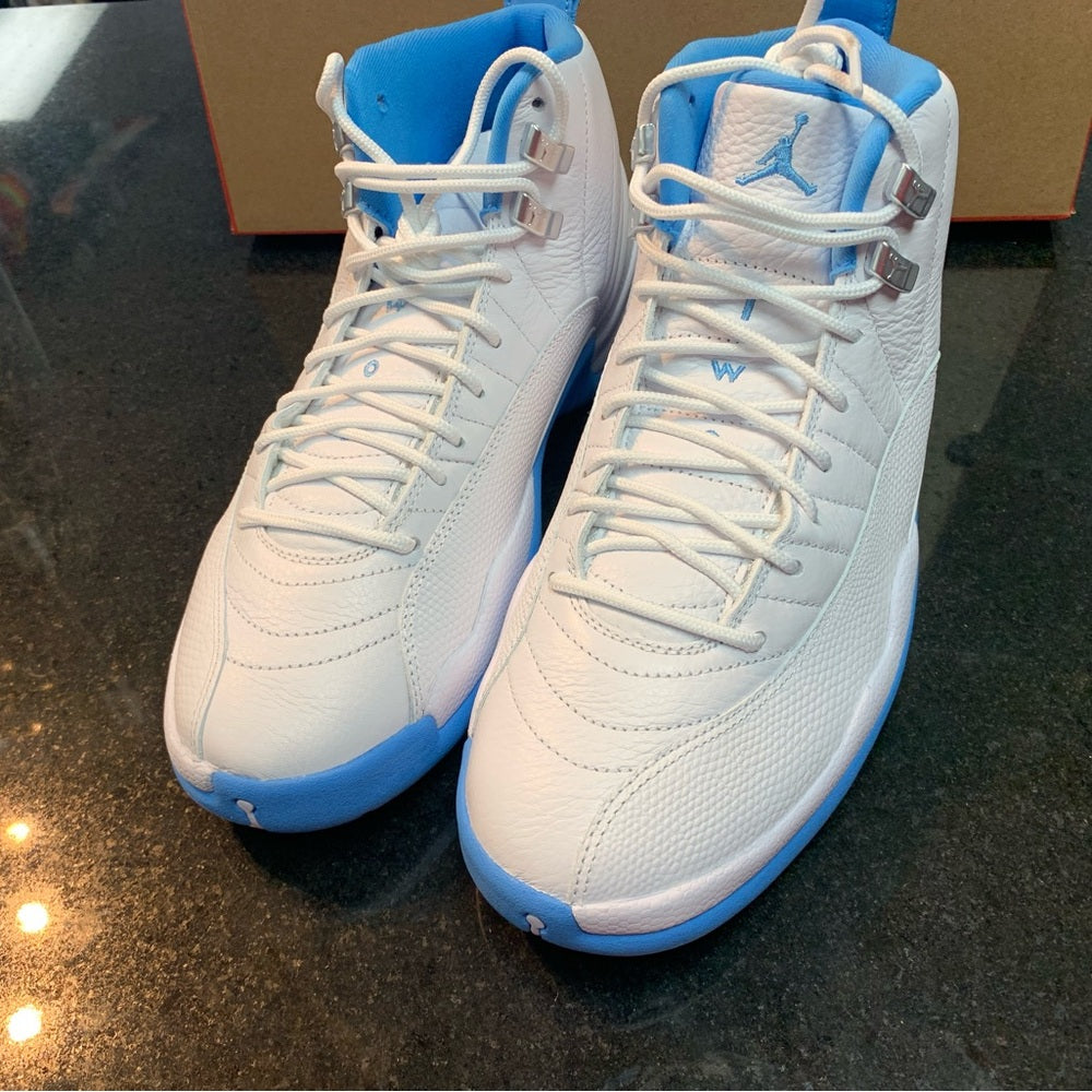 Air Jordan 12 Retro "White and University Blue"