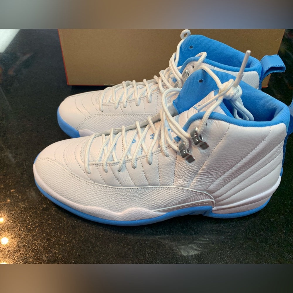 Air Jordan 12 Retro "White and University Blue"