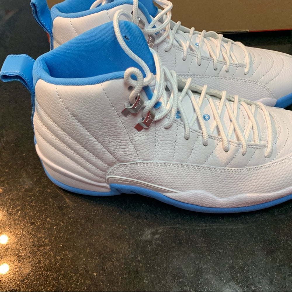 Air Jordan 12 Retro "White and University Blue"