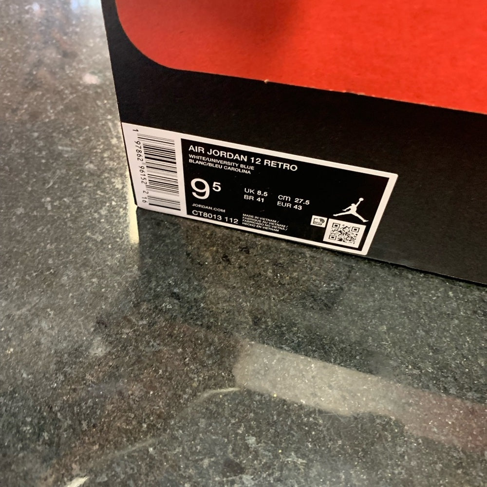 Air Jordan 12 Retro "White and University Blue"