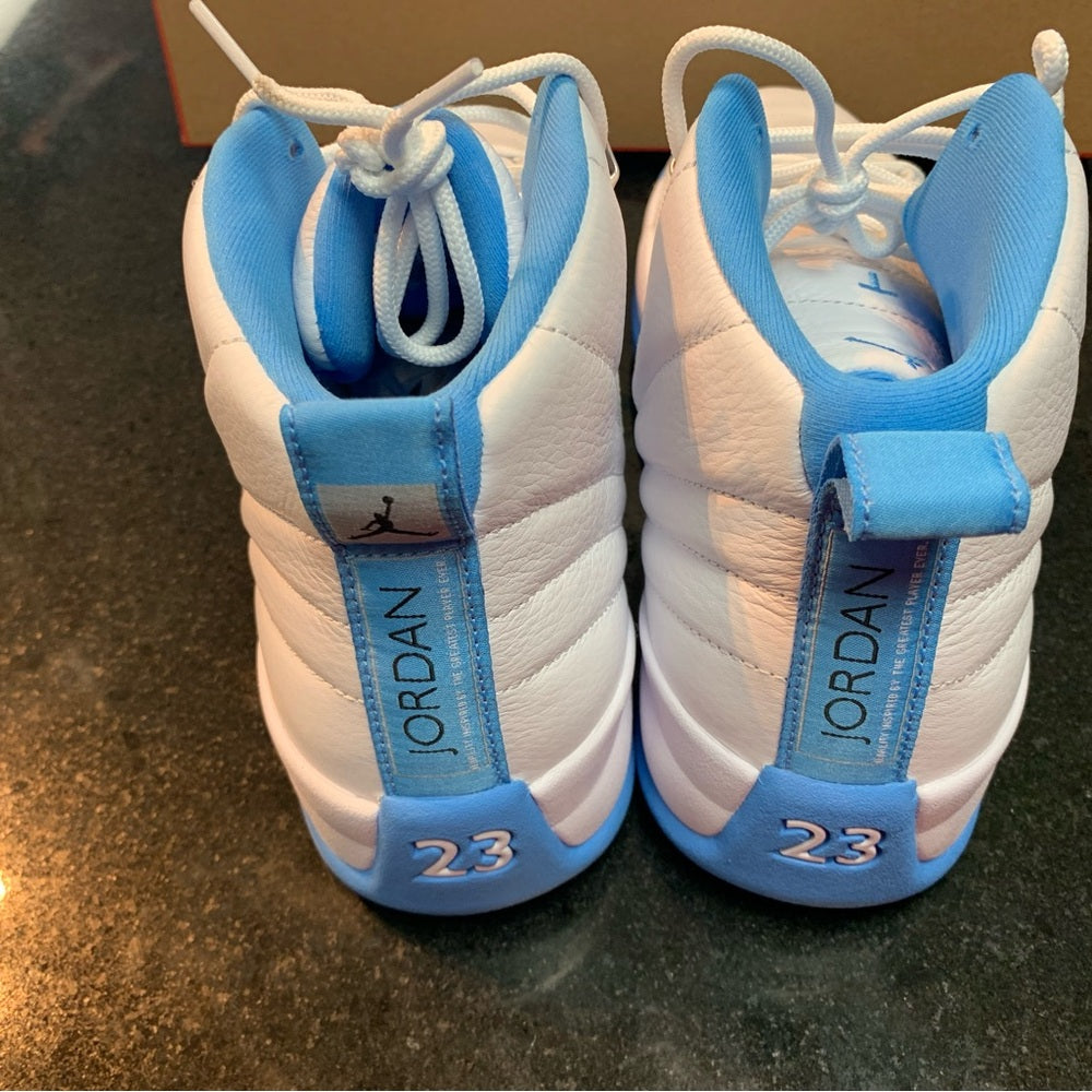 Air Jordan 12 Retro "White and University Blue"