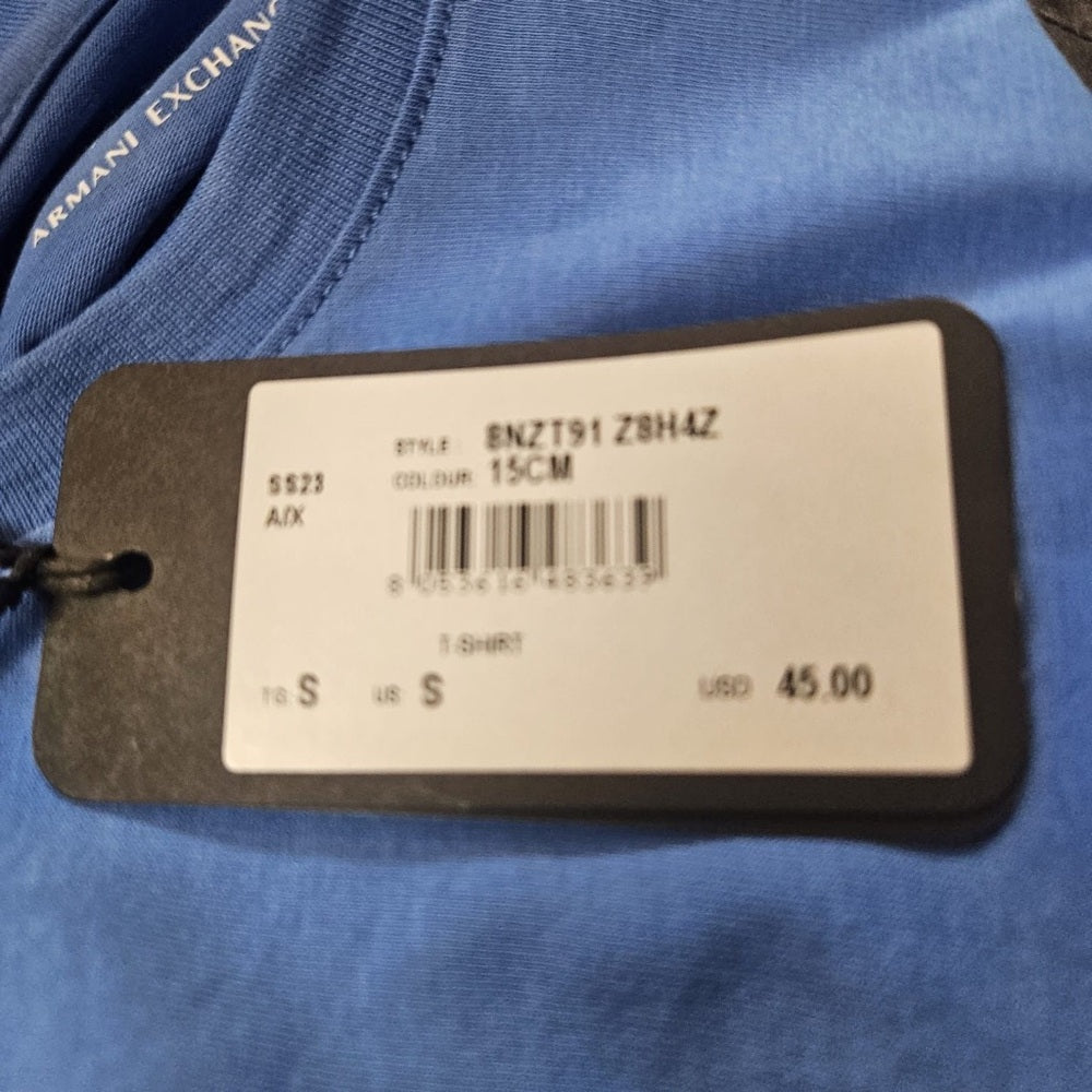 Armani Exchange Blue Short Sleeve Tee