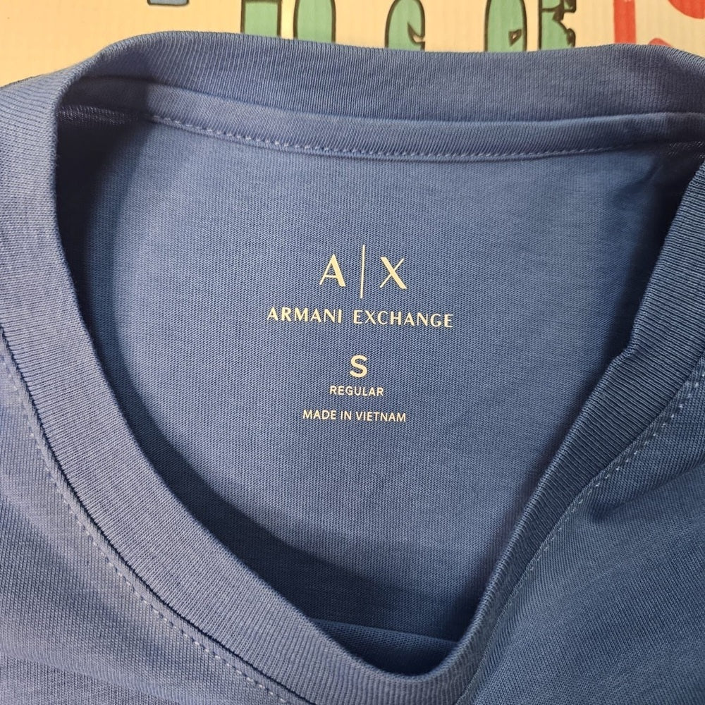 Armani Exchange Blue Short Sleeve Tee