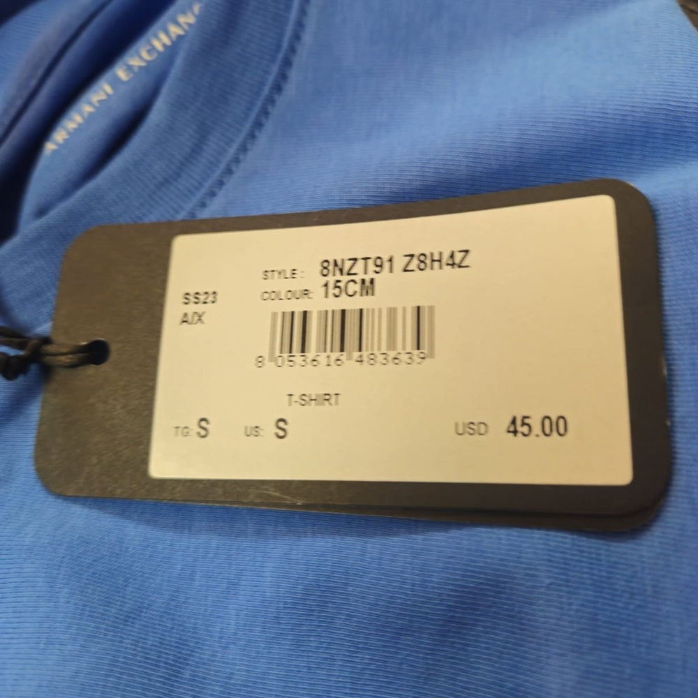 Armani Exchange Blue Short Sleeve Tee