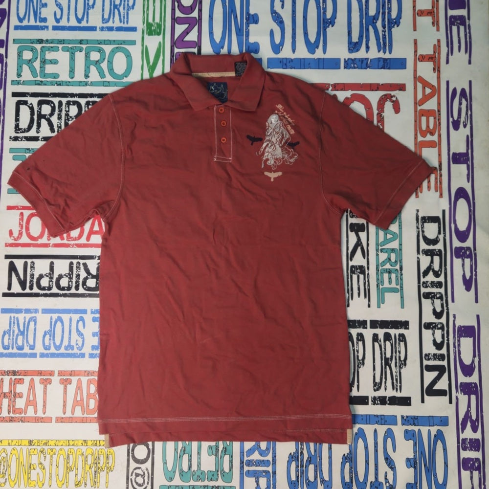 Men's Rust Polo Shirt Sz various