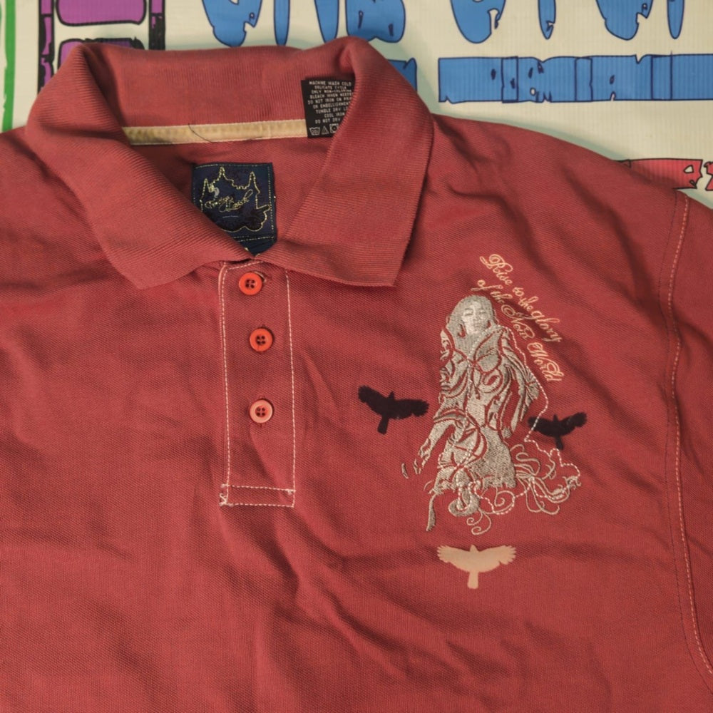 Men's Rust Polo Shirt Sz various