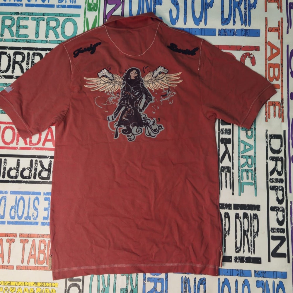 Men's Rust Polo Shirt Sz various