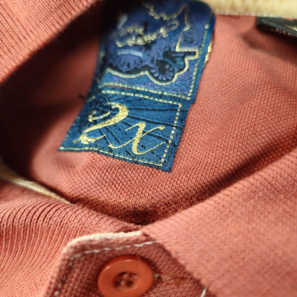 Men's Rust Polo Shirt Sz various