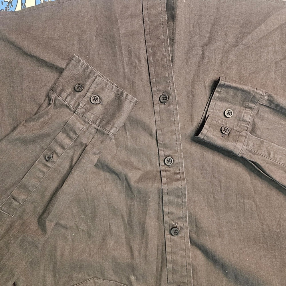 Black Button-Up Shirt asos Sz medium