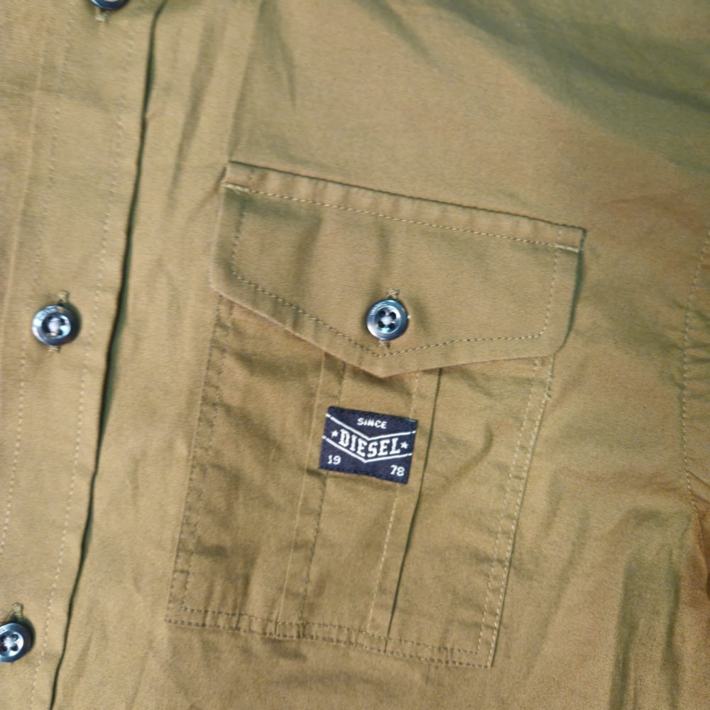 Olive Green Button-Up Shirt diesel brand SZ small