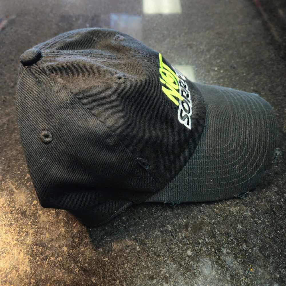 Black Cap with 'Not Sorry!' Embroidery