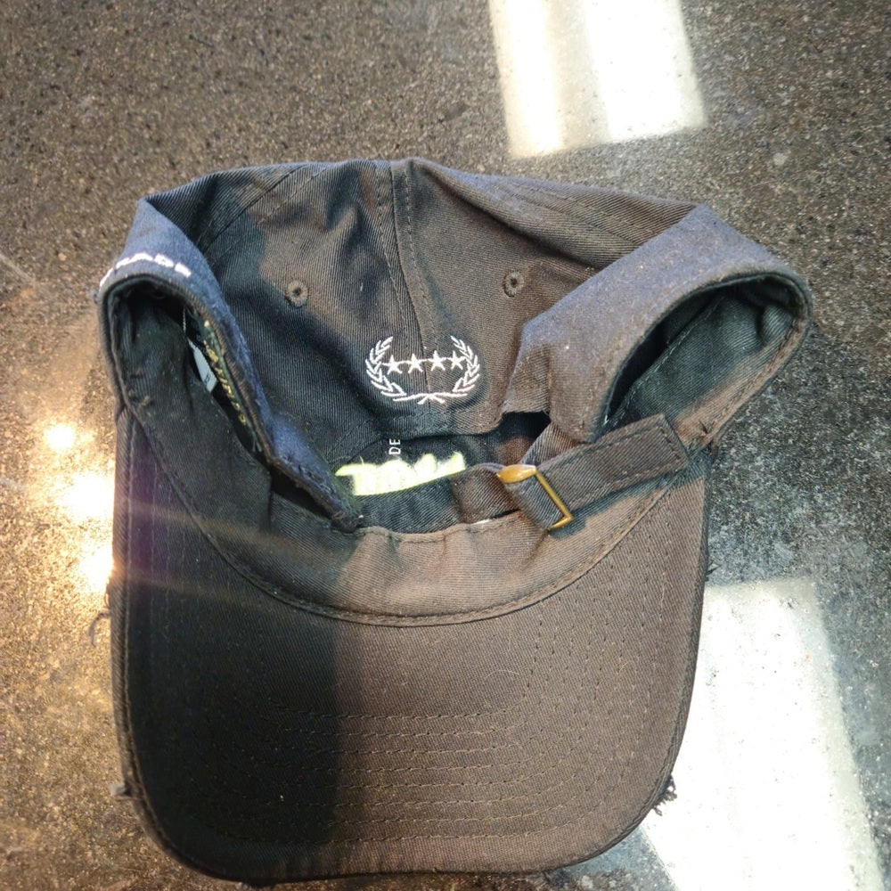 Black Cap with 'Not Sorry!' Embroidery